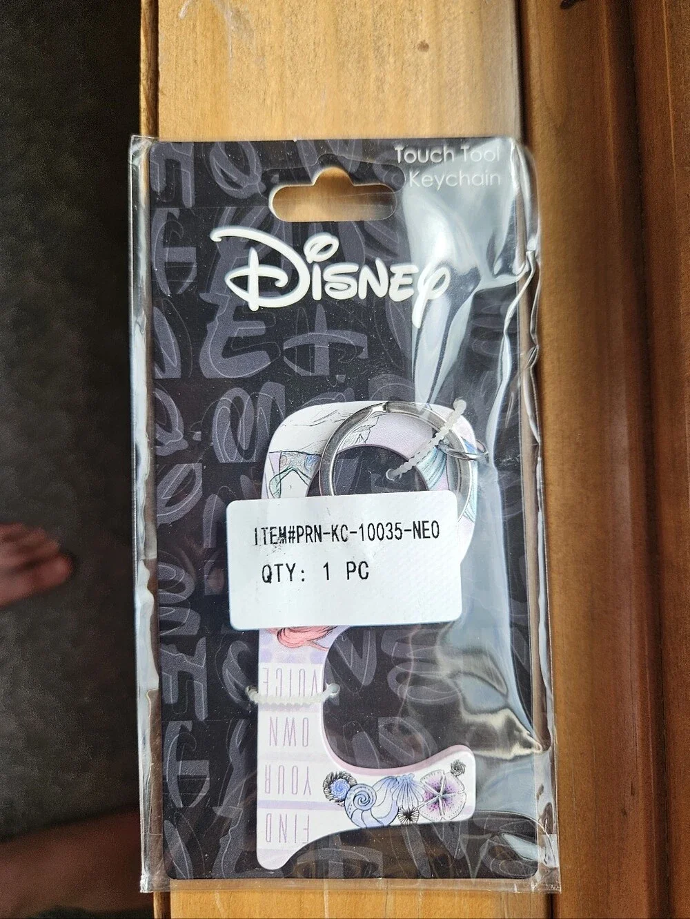 Disney Ariel White & Purple Touch Tool Keychain